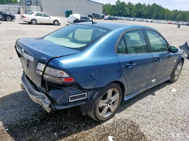 YS3FB49Y191008189 - 2009 SAAB 9-3 2.0T BLUE photo 4