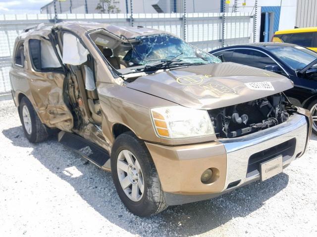 5N1AA08A75N731819 - 2005 NISSAN ARMADA SE GOLD photo 1