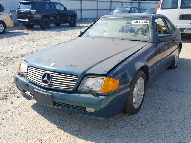 WDBFA67EXRF104466 - 1994 MERCEDES-BENZ SL 500 GREEN photo 2