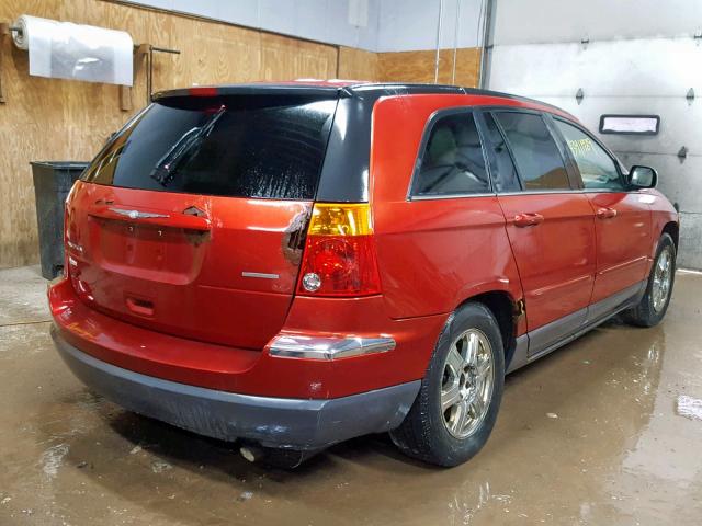 2C8GF68474R573883 - 2004 CHRYSLER PACIFICA BURGUNDY photo 4