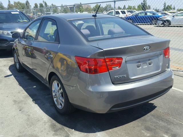 KNAFU4A27C5514180 - 2012 KIA FORTE EX SILVER photo 3