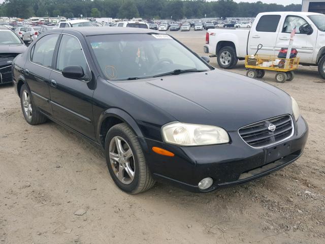 JN1CA31D61T841465 - 2001 NISSAN MAXIMA GXE BLACK photo 1