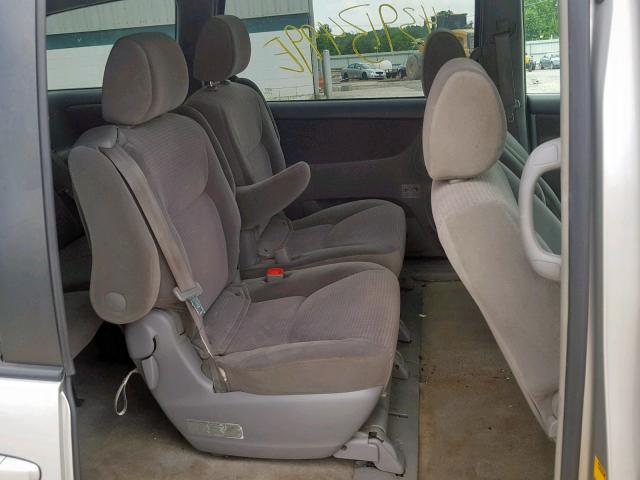 5TDBA23C76S069216 - 2006 TOYOTA SIENNA LE SILVER photo 6