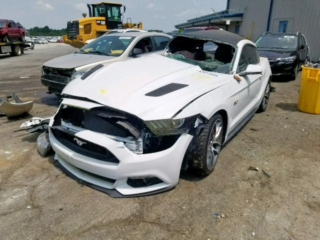 1FA6P8CF9G5208854 - 2016 FORD MUSTANG GT WHITE photo 2