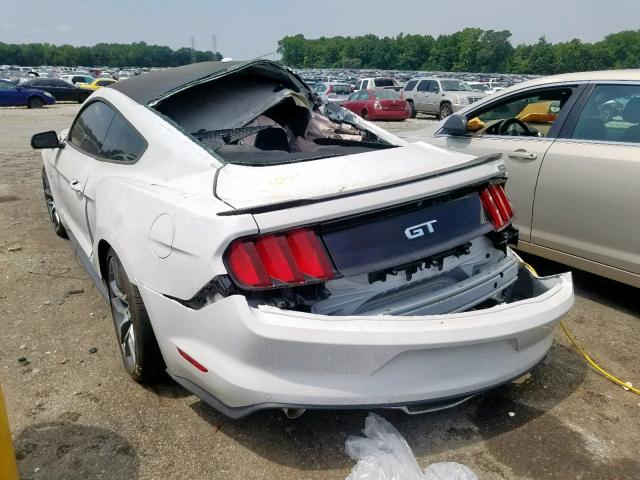 1FA6P8CF9G5208854 - 2016 FORD MUSTANG GT WHITE photo 3