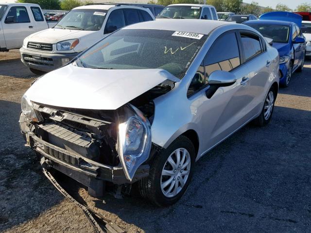 KNADM4A35G6667625 - 2016 KIA RIO LX SILVER photo 2