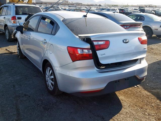 KNADM4A35G6667625 - 2016 KIA RIO LX SILVER photo 3