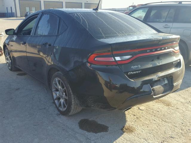 1C3CDFBB3FD173679 - 2015 DODGE DART SXT BLACK photo 3