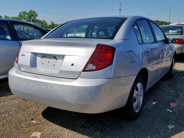 1G8AJ52F05Z167116 - 2005 SATURN ION LEVEL SILVER photo 4