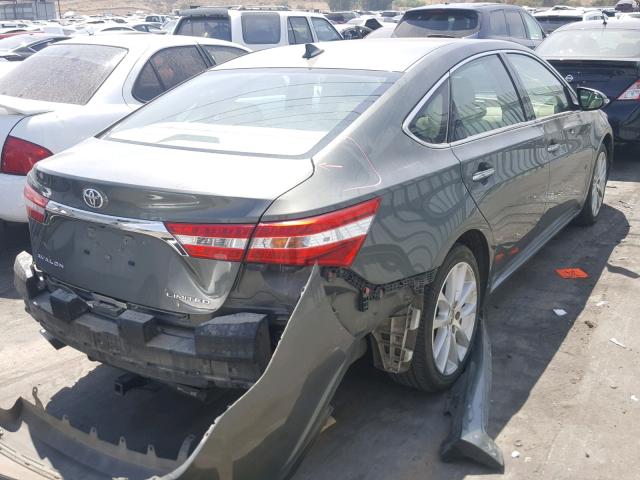 4T1BK1EB8EU130137 - 2014 TOYOTA AVALON BAS GREEN photo 4