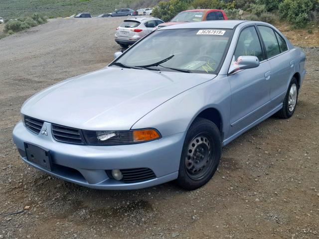 4A3AA46G23E123008 - 2003 MITSUBISHI GALANT ES BLUE photo 2