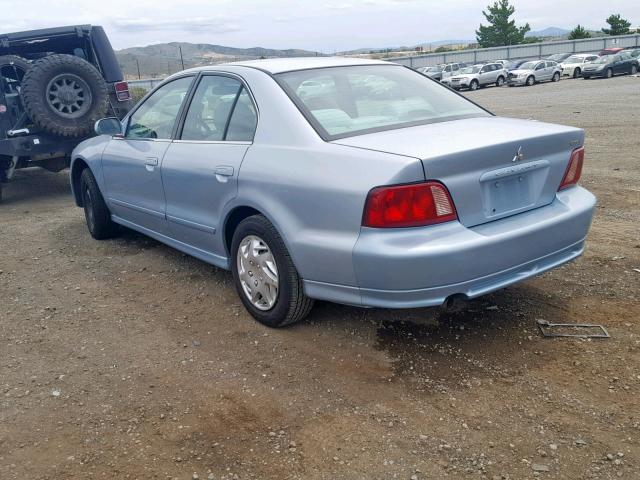 4A3AA46G23E123008 - 2003 MITSUBISHI GALANT ES BLUE photo 3