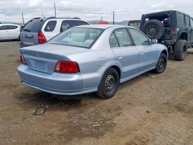 4A3AA46G23E123008 - 2003 MITSUBISHI GALANT ES BLUE photo 4