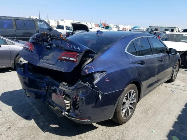 19UUB1F32FA028650 - 2015 ACURA TLX BLUE photo 4