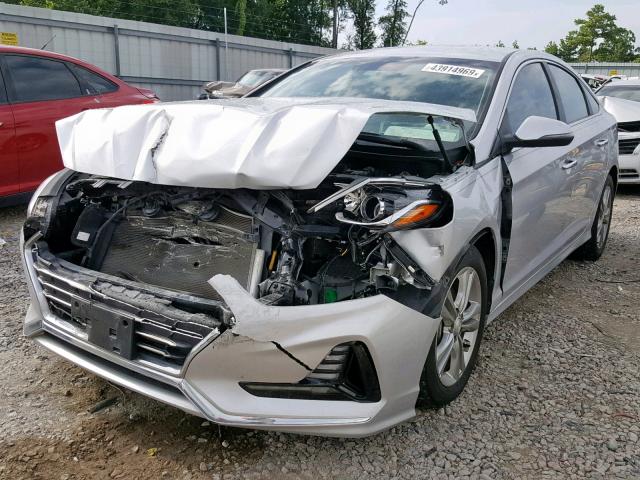 5NPE34AF4JH615615 - 2018 HYUNDAI SONATA SPO SILVER photo 2