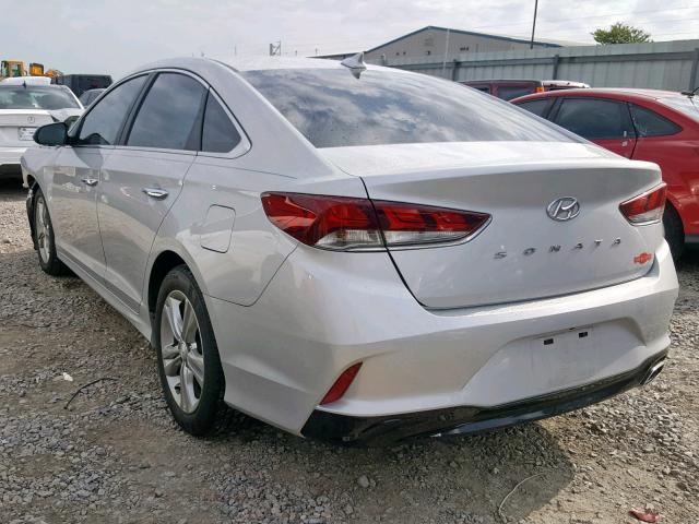 5NPE34AF4JH615615 - 2018 HYUNDAI SONATA SPO SILVER photo 3