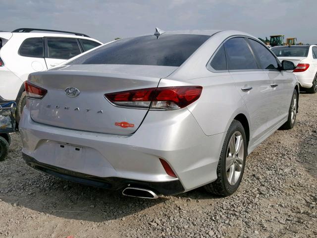 5NPE34AF4JH615615 - 2018 HYUNDAI SONATA SPO SILVER photo 4