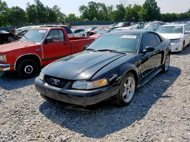 1FAFP42X23F447492 - 2003 FORD MUSTANG GT BLACK photo 2