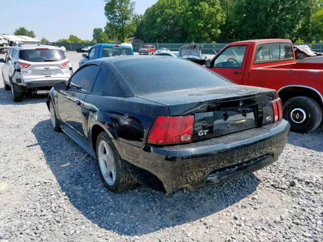 1FAFP42X23F447492 - 2003 FORD MUSTANG GT BLACK photo 3