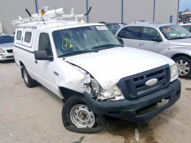 1FTYR10E76PA59458 - 2006 FORD RANGER WHITE photo 1