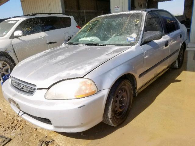 1HGEJ6628VL004884 - 1997 HONDA CIVIC DX GRAY photo 2