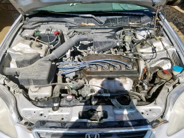 1HGEJ6628VL004884 - 1997 HONDA CIVIC DX GRAY photo 7