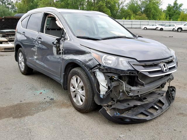 2HKRM4H77EH616454 - 2014 HONDA CR-V EXL CHARCOAL photo 1