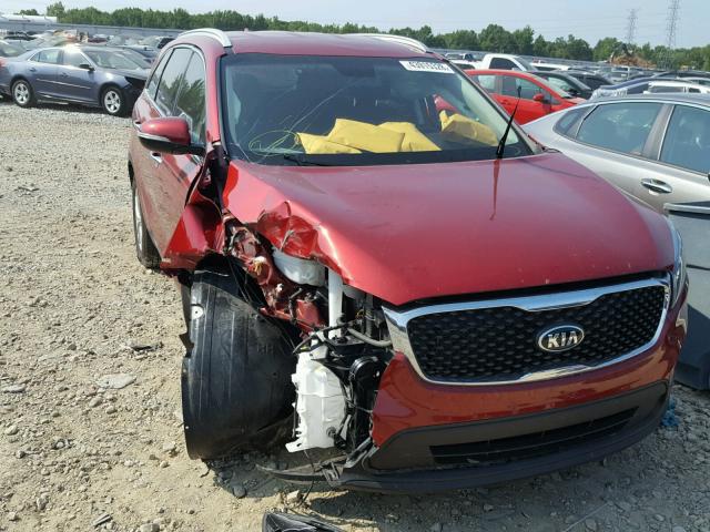 5XYPG4A34HG295085 - 2017 KIA SORENTO LX RED photo 9