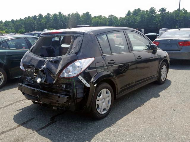 3N1BC1CP4BL506454 - 2011 NISSAN VERSA S BLACK photo 4