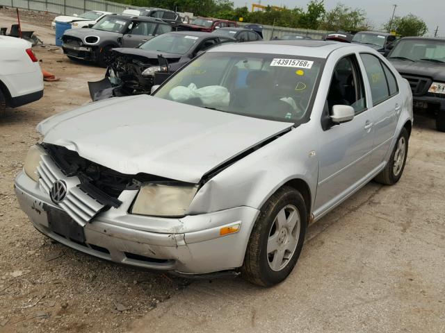 3VWSK69M52M173067 - 2002 VOLKSWAGEN JETTA GLS SILVER photo 2