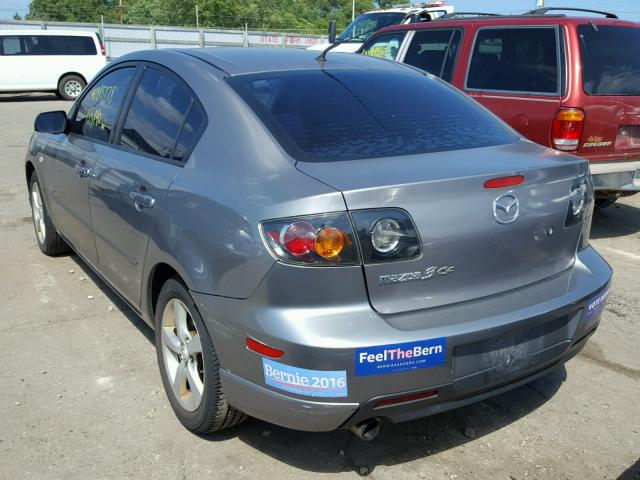 JM1BK323461445193 - 2006 MAZDA 3 S GRAY photo 3