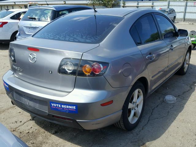 JM1BK323461445193 - 2006 MAZDA 3 S GRAY photo 4