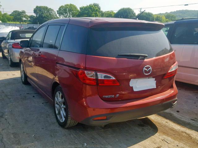 JM1CW2DL4E0165066 - 2014 MAZDA 5 GRAND TO MAROON photo 3