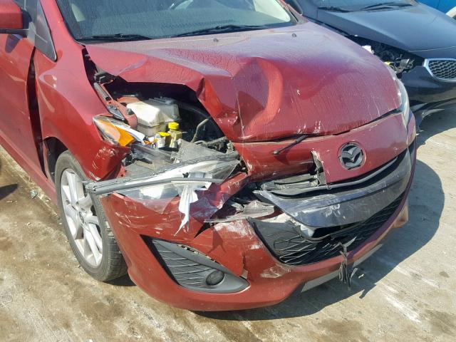 JM1CW2DL4E0165066 - 2014 MAZDA 5 GRAND TO MAROON photo 9