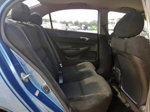 2HGFA16639H346448 - 2009 HONDA CIVIC LX-S أزرق صورة 6