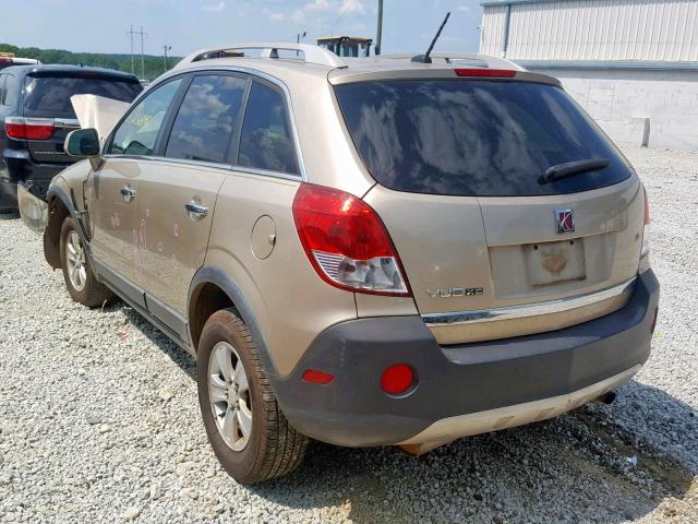 3GSCL33PX8S640725 - 2008 SATURN VUE XE GOLD photo 3