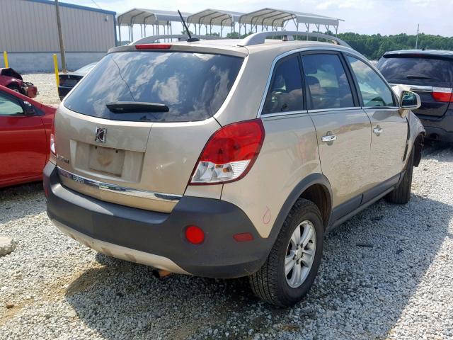 3GSCL33PX8S640725 - 2008 SATURN VUE XE GOLD photo 4