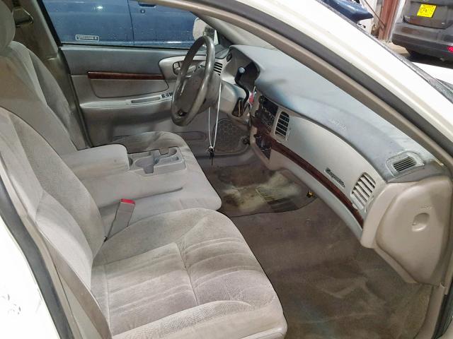 2G1WF52E659287025 - 2005 CHEVROLET IMPALA WHITE photo 5