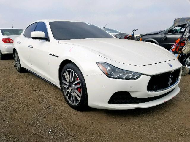 ZAM57XSAXF1155265 - 2015 MASERATI GHIBLI WHITE photo 1