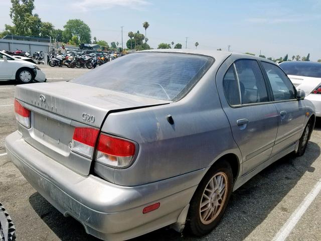 JNKCP11A5YT309199 - 2000 INFINITI G20 GRAY photo 4