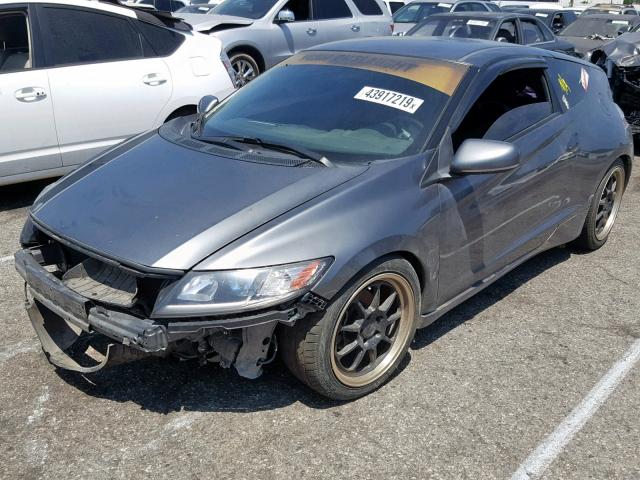 JHMZF1D49FS002673 - 2015 HONDA CR-Z GRAY photo 2