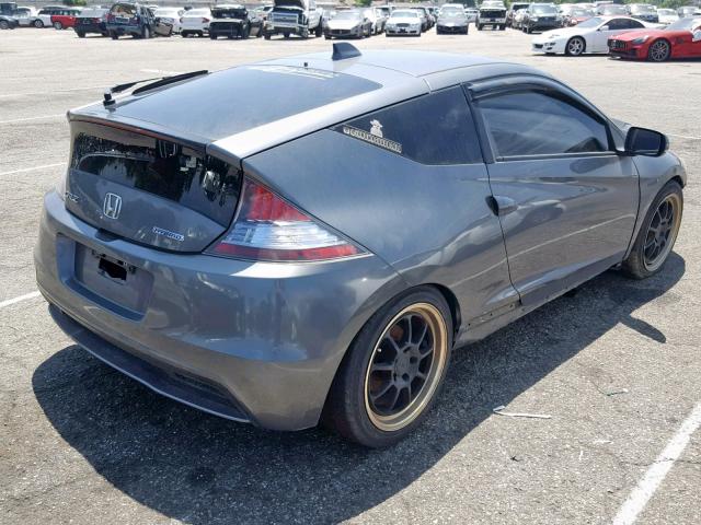 JHMZF1D49FS002673 - 2015 HONDA CR-Z GRAY photo 4