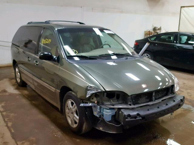 2FMZA53422BB27734 - 2002 FORD WINDSTAR S GREEN photo 1