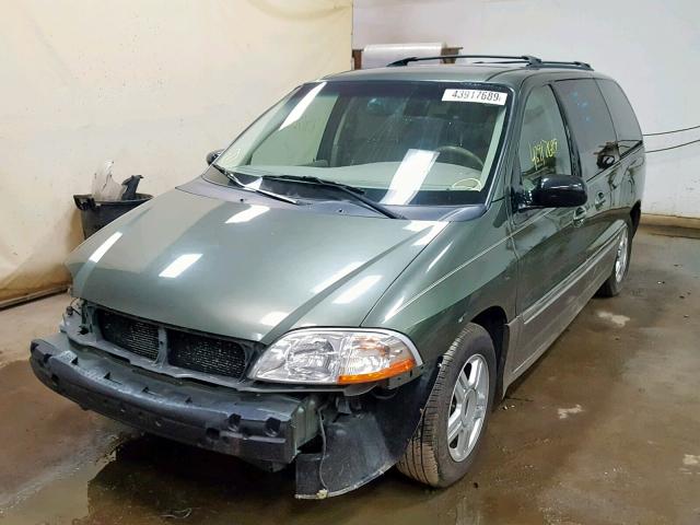 2FMZA53422BB27734 - 2002 FORD WINDSTAR S GREEN photo 2