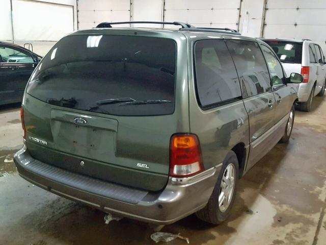 2FMZA53422BB27734 - 2002 FORD WINDSTAR S GREEN photo 4