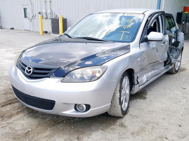 JM1BK143961535215 - 2006 MAZDA 3 HATCHBAC SILVER photo 2