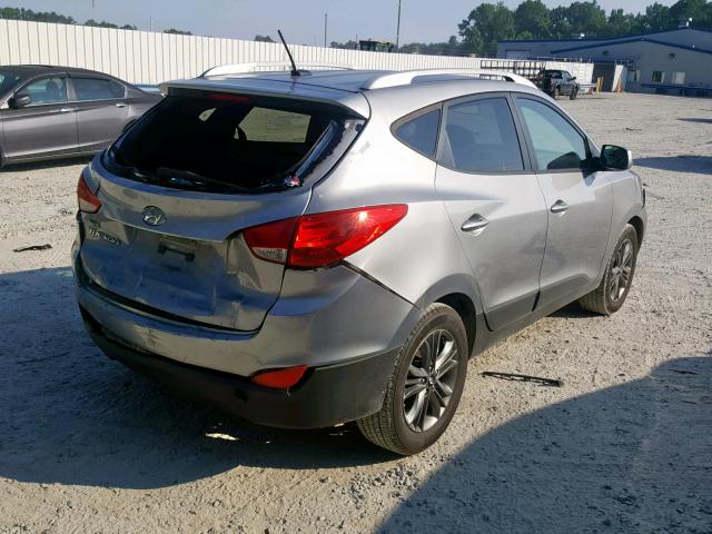 KM8JU3AG5FU058091 - 2015 HYUNDAI TUCSON LIM SILVER photo 4