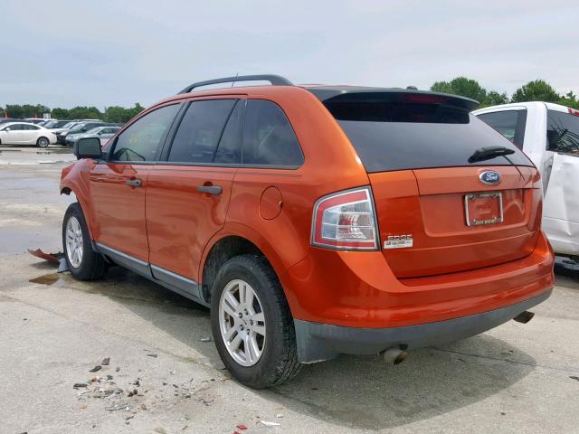 2FMDK36C57BB66923 - 2007 FORD EDGE SE ORANGE photo 3