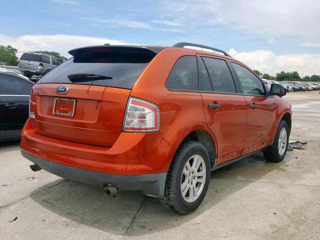 2FMDK36C57BB66923 - 2007 FORD EDGE SE ORANGE photo 4