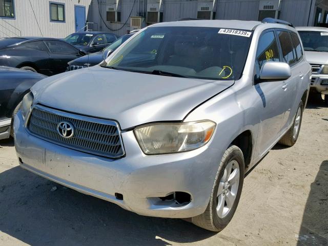 JTEDS41A782003824 - 2008 TOYOTA HIGHLANDER SILVER photo 2